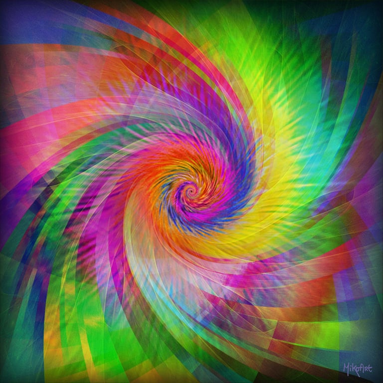 MikoArt-Liquid Gloss®-01/Series-80x80cm-0045 by MikoArt