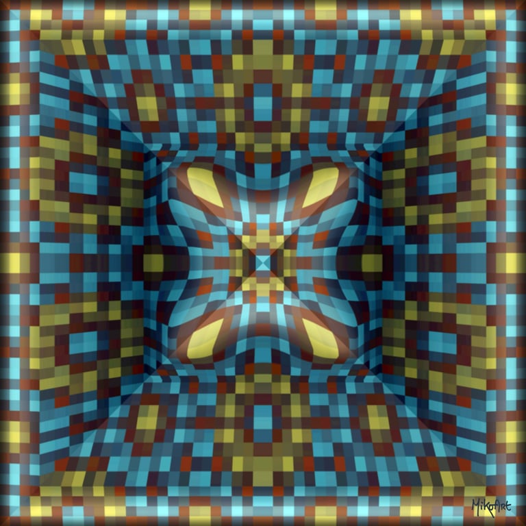 MikoArt-Liquid Gloss®-01/Series-80x80cm-0084 by MikoArt