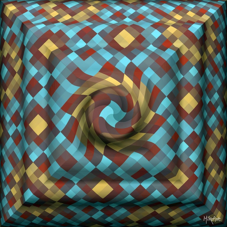 MikoArt-Liquid Gloss®-01/Series-80x80cm-0080 by MikoArt