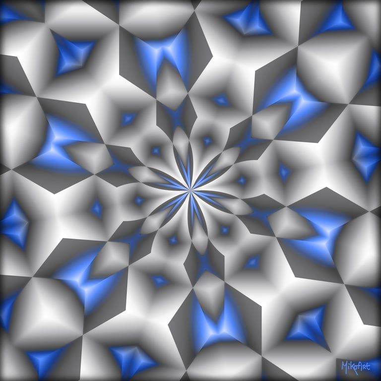 MikoArt-Liquid Gloss®-01/Series-80x80cm-0103 by MikoArt