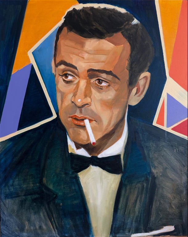 Sean Connery as James Bond 007 by Pierre Benjamin