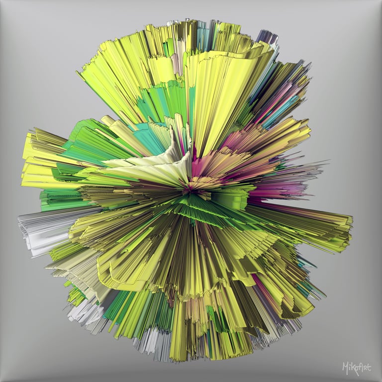 MikoArt-Liquid Gloss®-01/Series-80x80cm-0090 by MikoArt