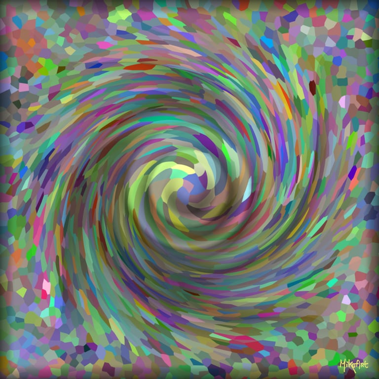 MikoArt-Liquid Gloss®-01/Series-80x80cm-0089 by MikoArt