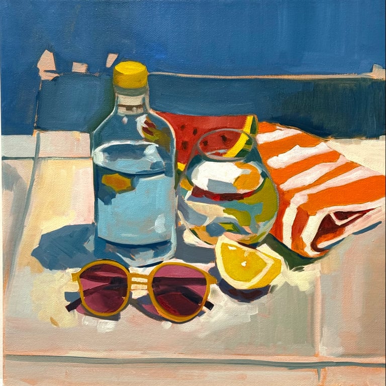 By the pool by Pierre Benjamin