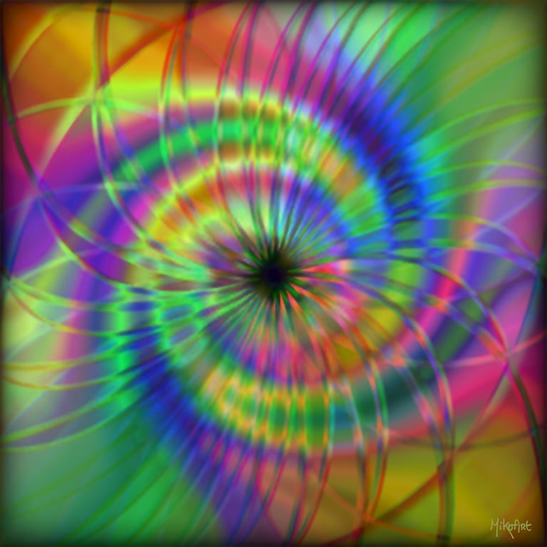 MikoArt-Liquid Gloss®-01/Series-80x80cm-0146 by MikoArt