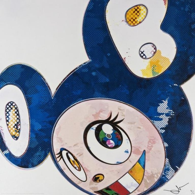 And Then x 6 (Lapis Lazuli: The Superflat Method) by Takashi Murakami