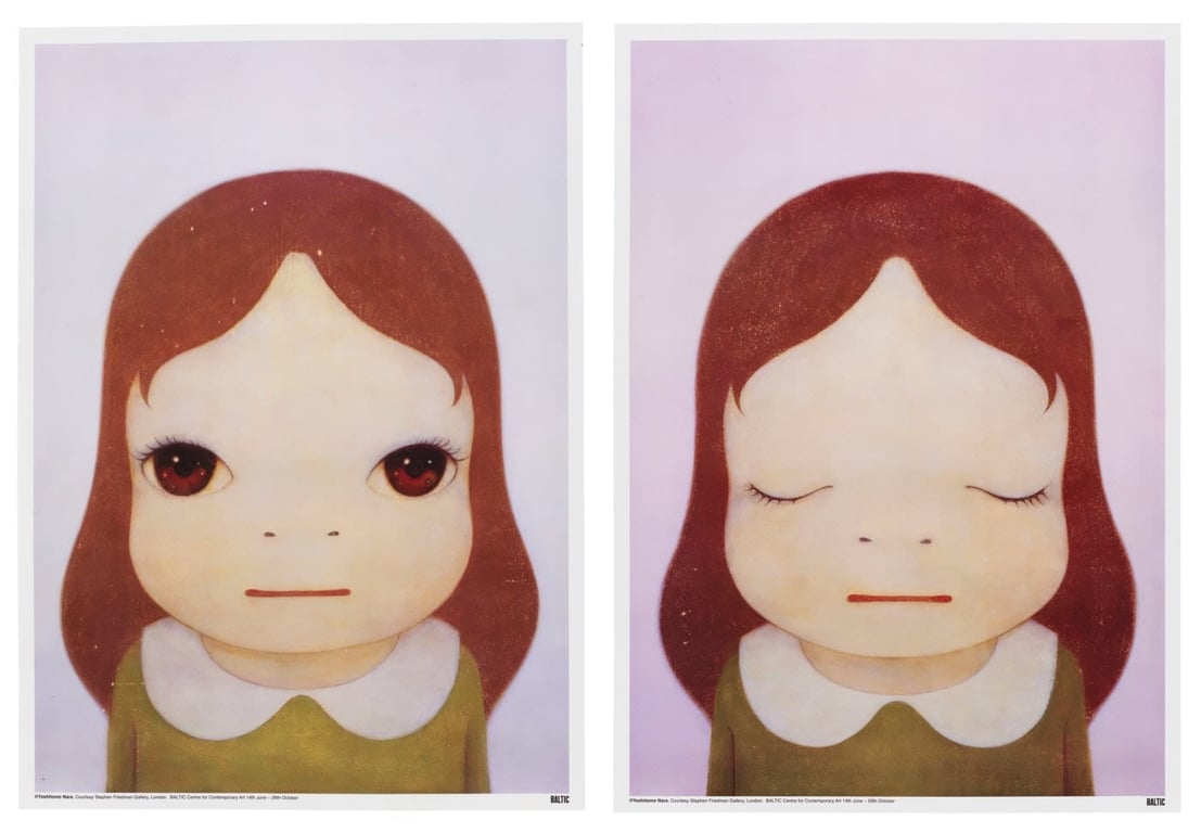 Cosmic Girl: Eye Open / Eye Closed ( Two Works )