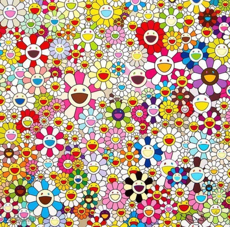 Flowers Blooming in This World and the Land of Nirvana by Takashi Murakami
