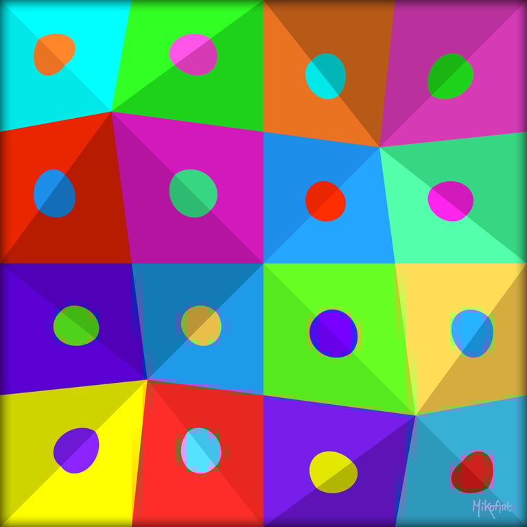 MikoArt-Liquid Gloss®-01/Series-80x80cm-0115 by MikoArt