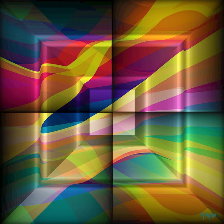MikoArt-Liquid Gloss®-01/Series-80x80cm-0119 by MikoArt