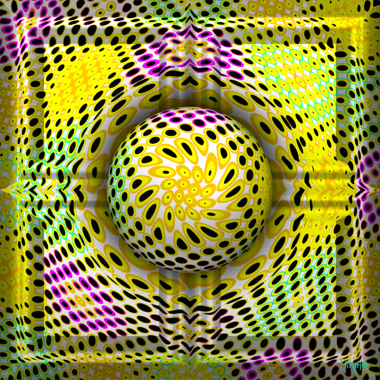 MikoArt-Liquid Gloss®-01/Series-80x80cm-0086 by MikoArt