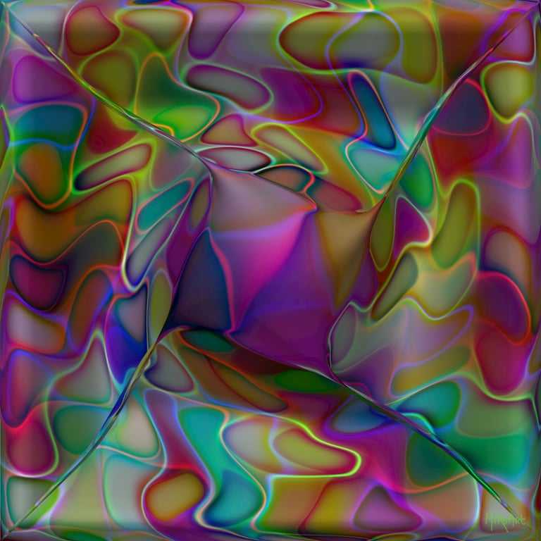 MikoArt-Liquid Gloss®-01/Series-80x80cm-0082 by MikoArt