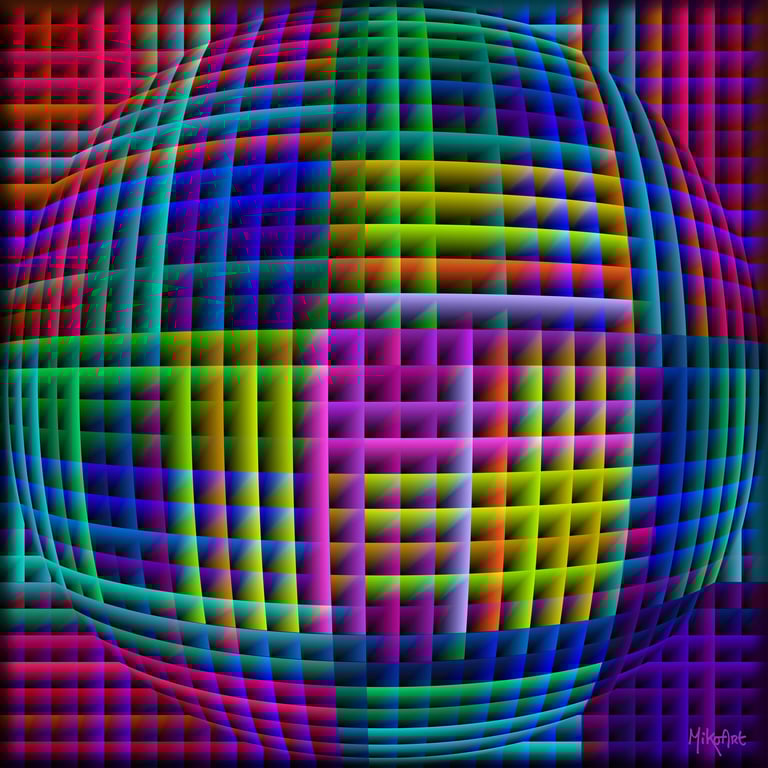 MikoArt-Liquid Gloss®-01/Series-80x80cm-0138 by MikoArt