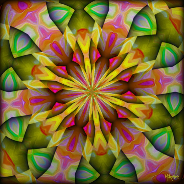 MikoArt-Liquid Gloss®-01/Series-80x80cm-0107 by MikoArt