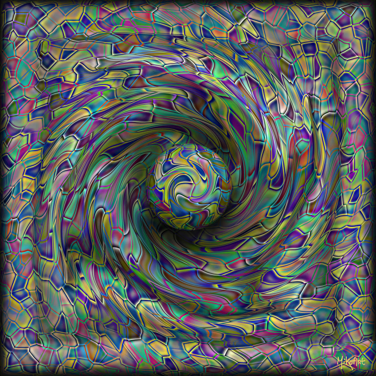 MikoArt-Liquid Gloss®-01/Series-80x80cm-0106 by MikoArt