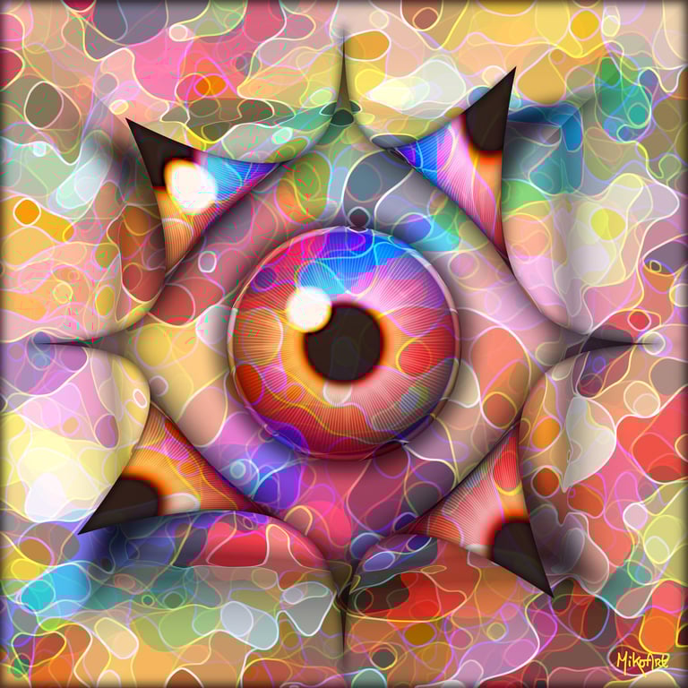 MikoArt-Liquid Gloss®-01/Series-80x80cm-0085 by MikoArt