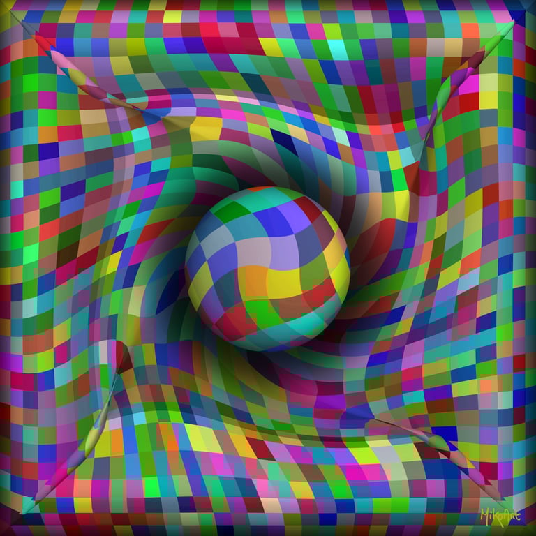 MikoArt-Liquid Gloss®-01/Series-80x80cm-0064 by MikoArt