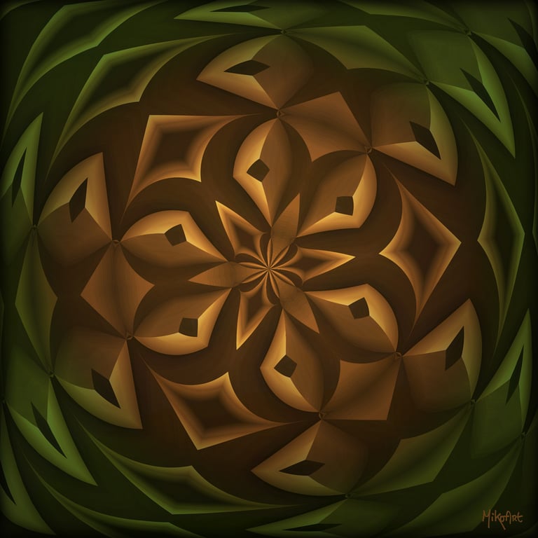 MikoArt-Liquid Gloss®-01/Series-80x80cm-0108 by MikoArt