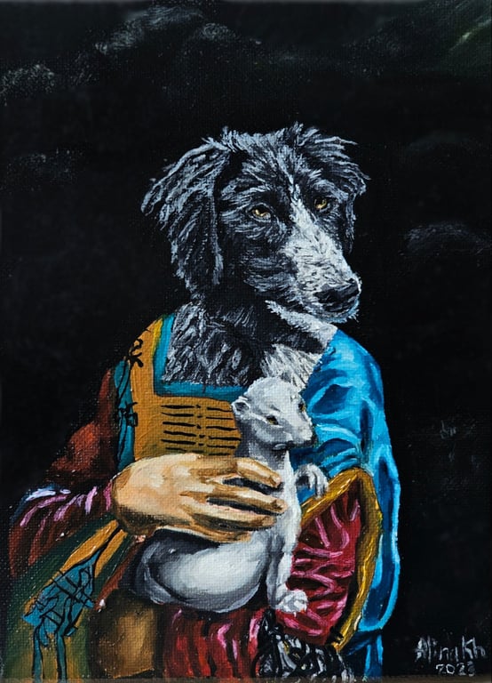 Cane con l'ermellino