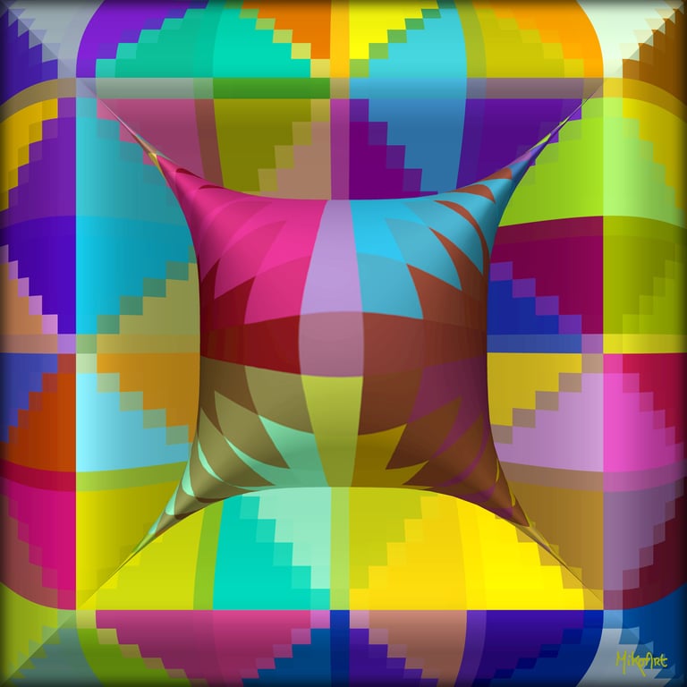 MikoArt-Liquid Gloss®-01/Series-80x80cm-0118 by MikoArt