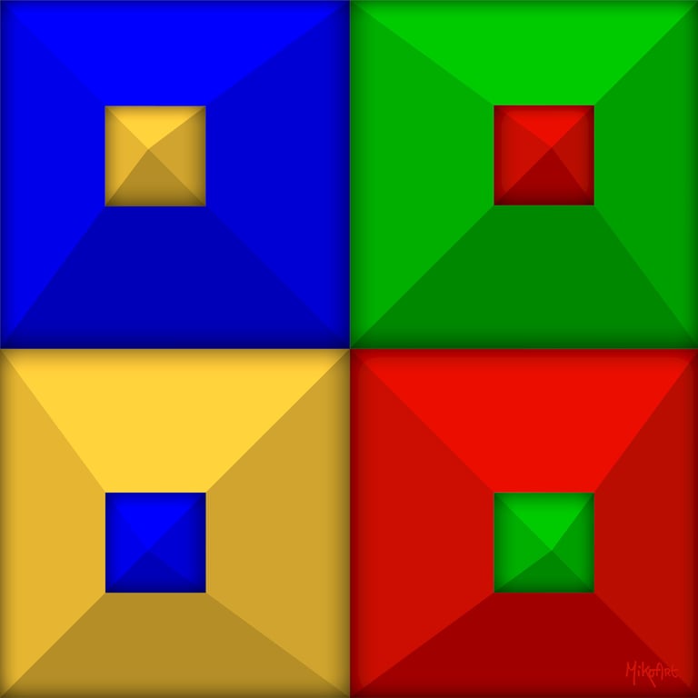 MikoArt-Liquid Gloss®-01/Series-80x80cm-0148 by MikoArt