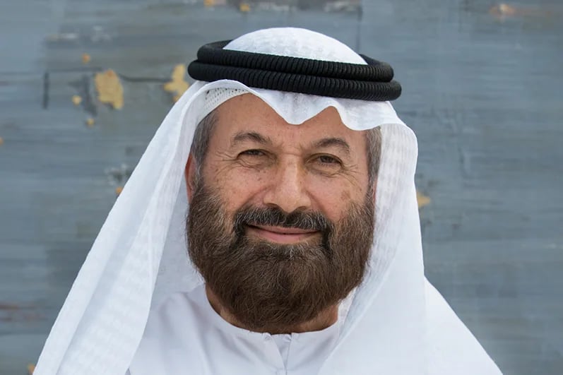 Portrait of Emirati painter Abdul Qader Al Rais