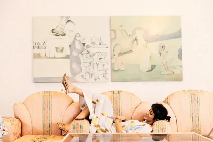 Portrait of Emirati artist Almaha Jaralla