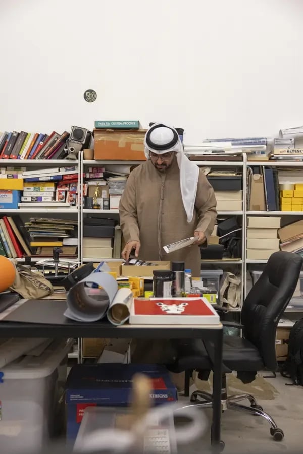 Portrait of Emirati photographer Ammar Al Attar