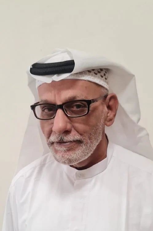 Portrait of Emirati conceptual artist Hussain Sharif