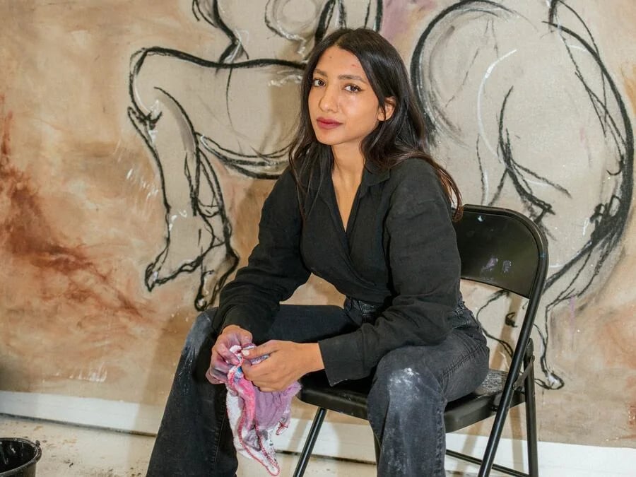 Maitha Abdalla in her studio