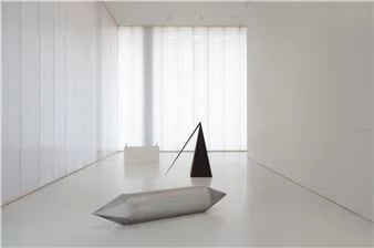 Installation view of sculptural work by Mohamed Yousif