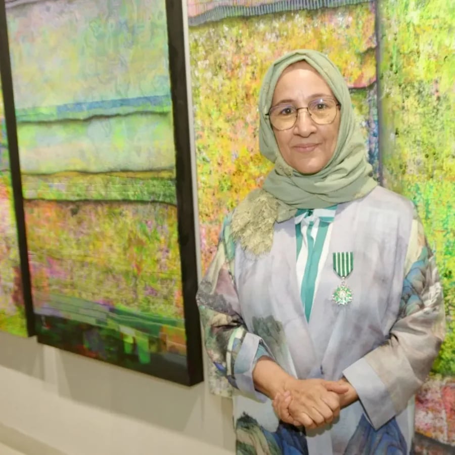 Portrait of Emirati artist Najat Makki