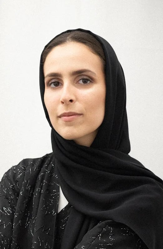 Portrait of Emirati visual artist Sarah Almehairi