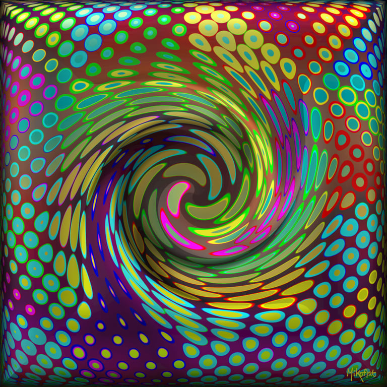 MikoArt-Liquid Gloss®-01/Series-80x80cm-0097 by MikoArt