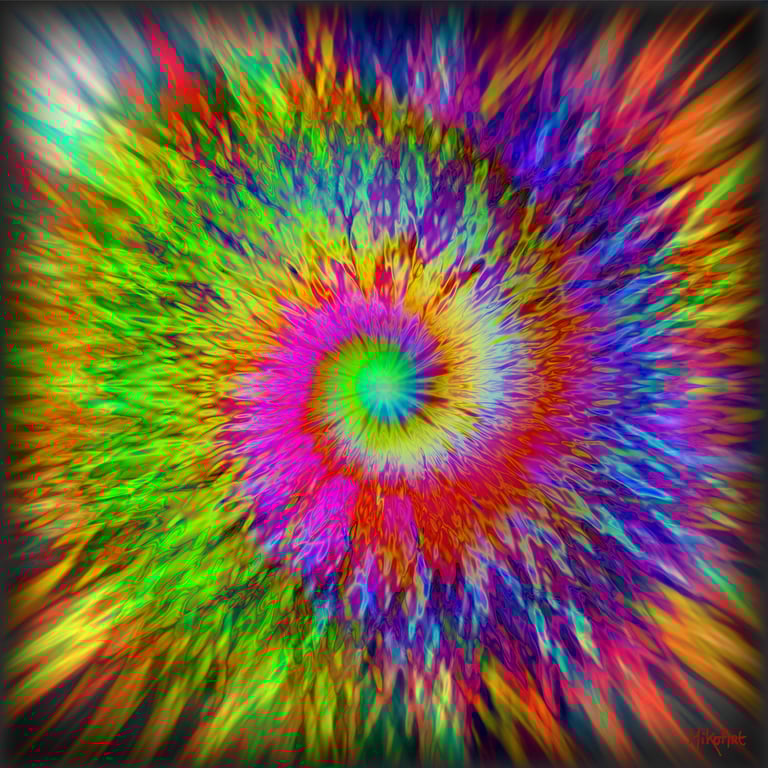 MikoArt-Liquid Gloss®-01/Series-80x80cm-0151 by MikoArt