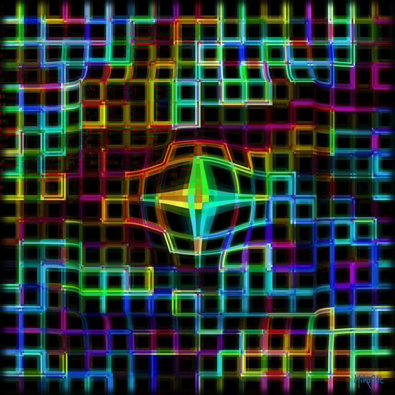 MikoArt-Liquid Gloss®-01/Series-80x80cm-0133 by MikoArt