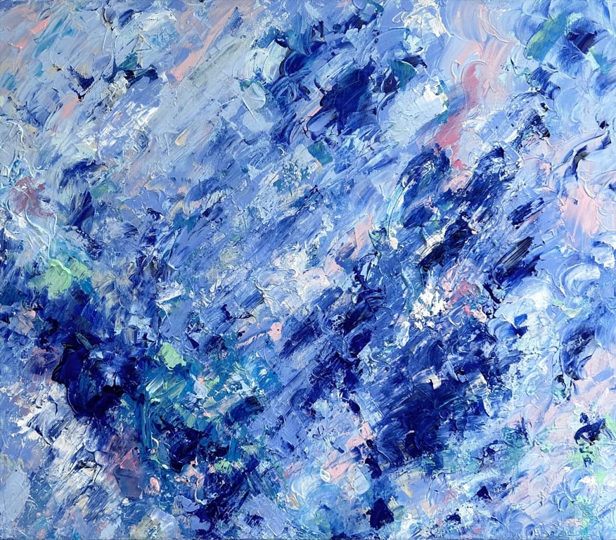 Blue Static by Nataliia Ivaniv