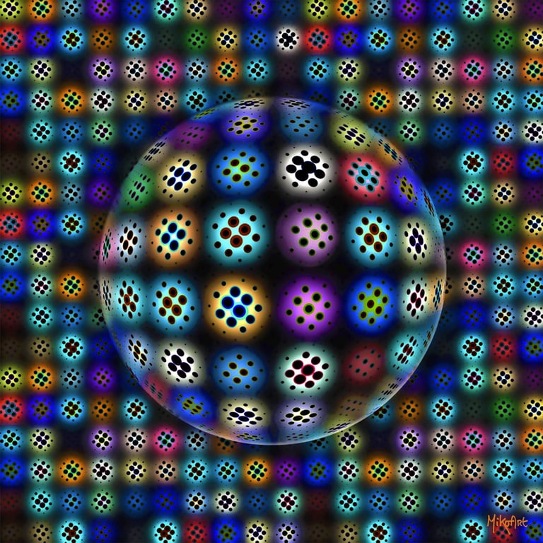 MikoArt-Liquid Gloss®-01/Series-80x80cm-0054 by MikoArt