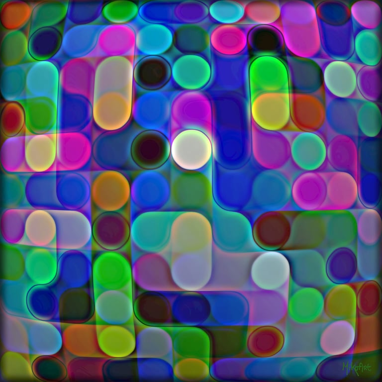 MikoArt-Liquid Gloss®-01/Series-80x80cm-0069 by MikoArt