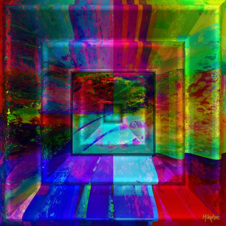 MikoArt-Liquid Gloss®-01/Series-80x80cm-0144 by MikoArt