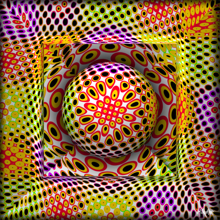 MikoArt-Liquid Gloss®-01/Series-80x80cm-0072 by MikoArt