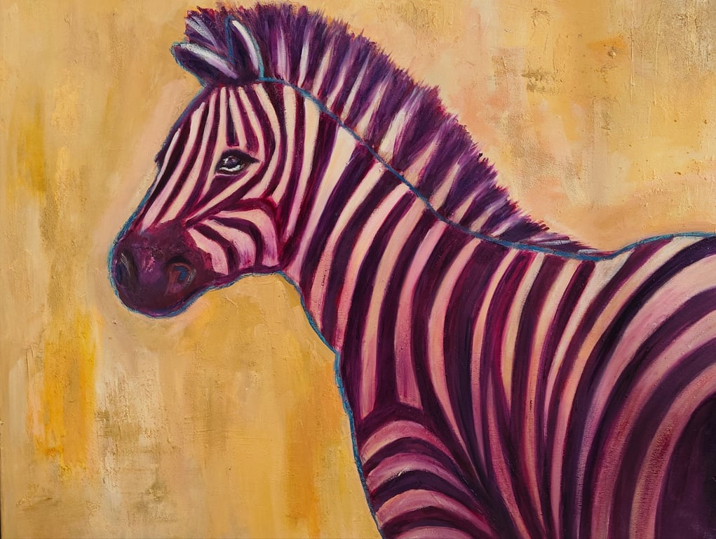 Pink Zebbra by Alina O'Dwyer