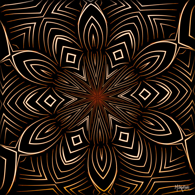 MikoArt-Liquid Gloss®-01/Series-80x80cm-0110 by MikoArt