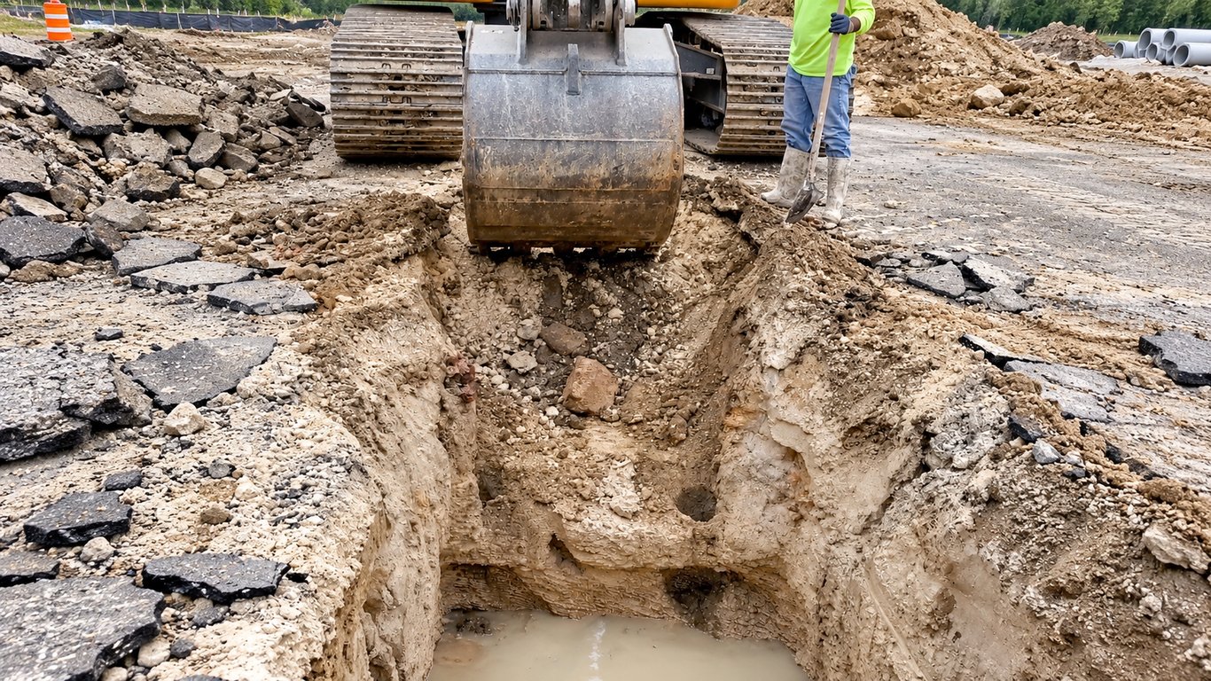 Drainage System Installation — included service item 2