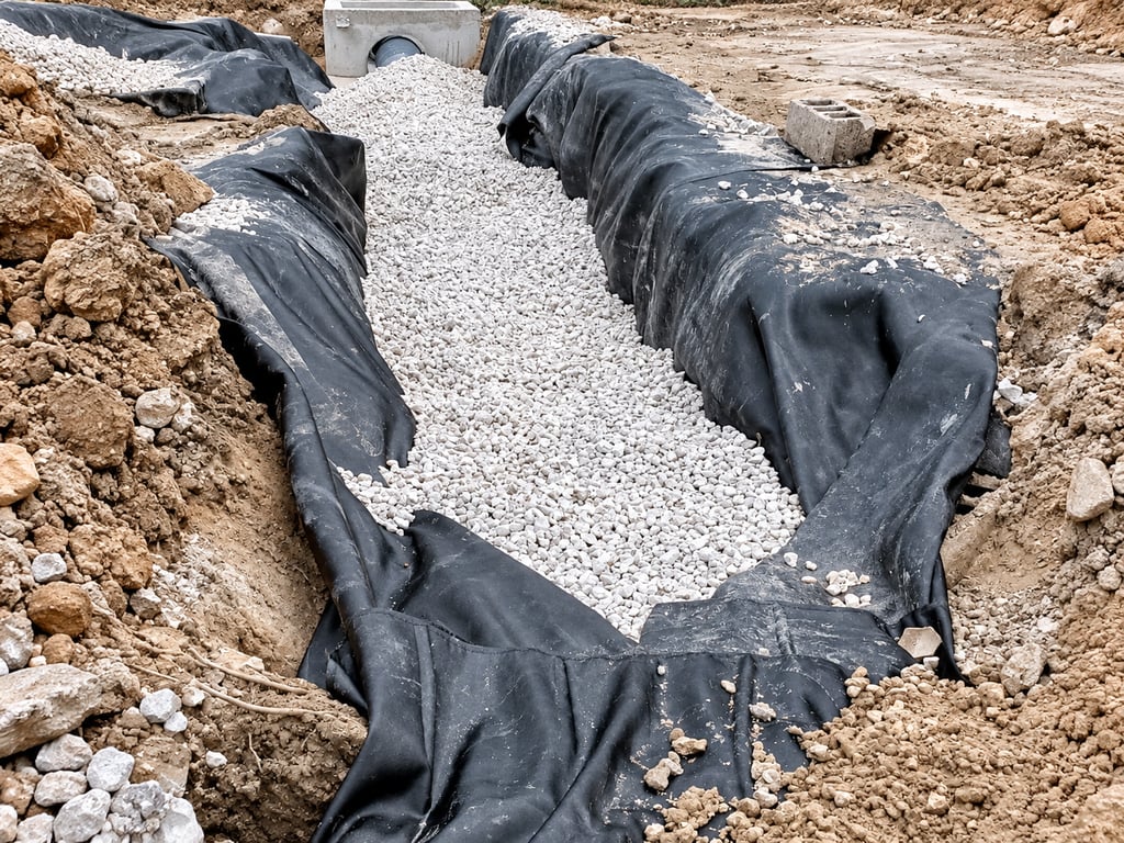 Drainage System Installation — included service item 1