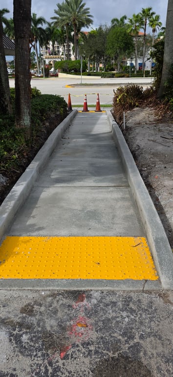 Pedestrian Concrete Sidewalk Services — included service item 4