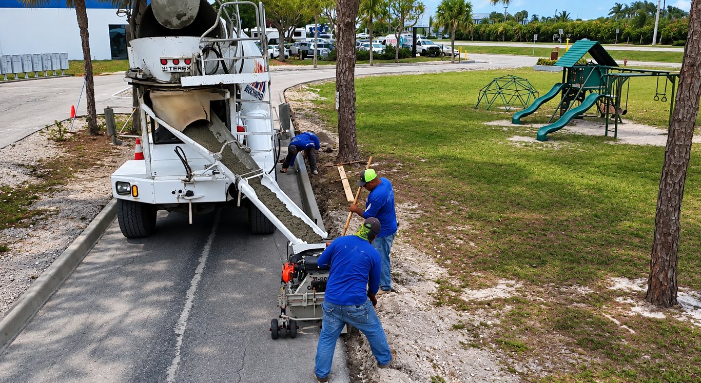 Concrete Curbing Services — included service item 2