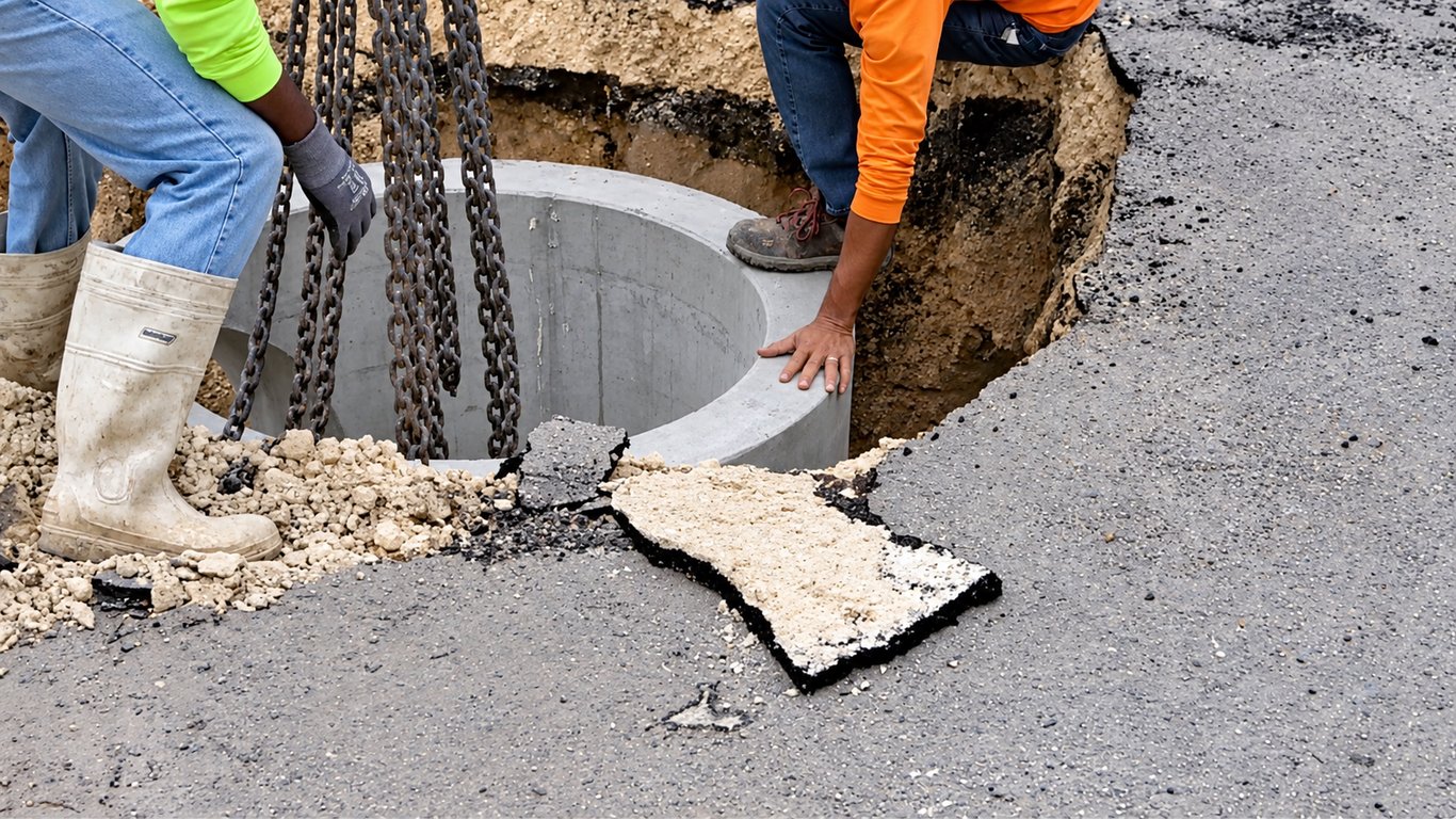 Drainage System Installation — included service item 3