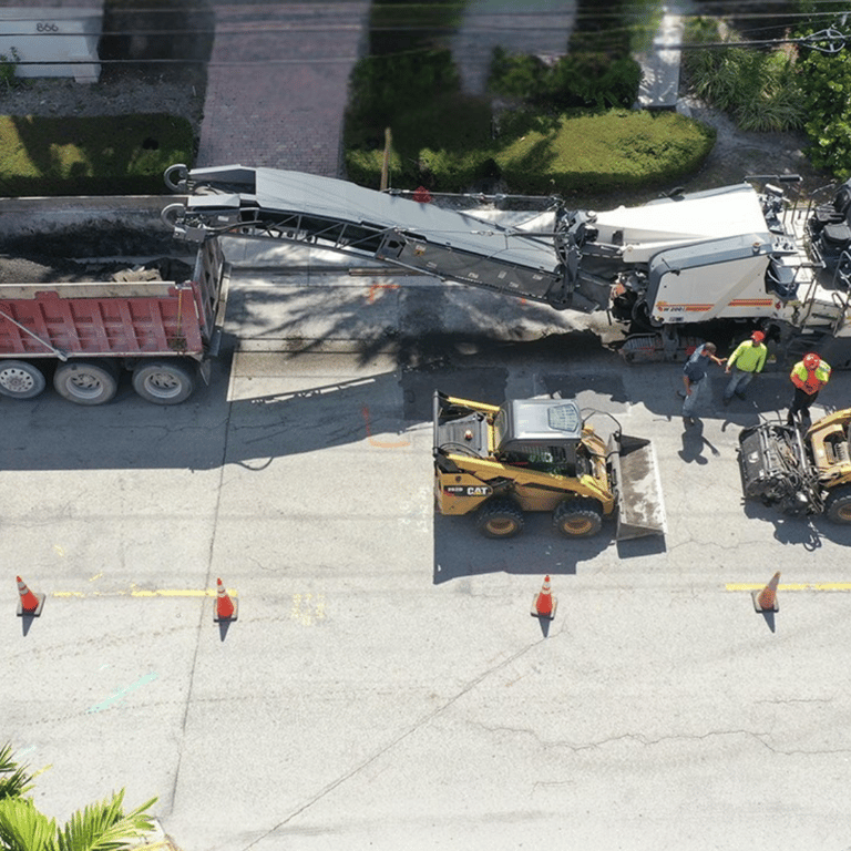 Paving work in Orlando