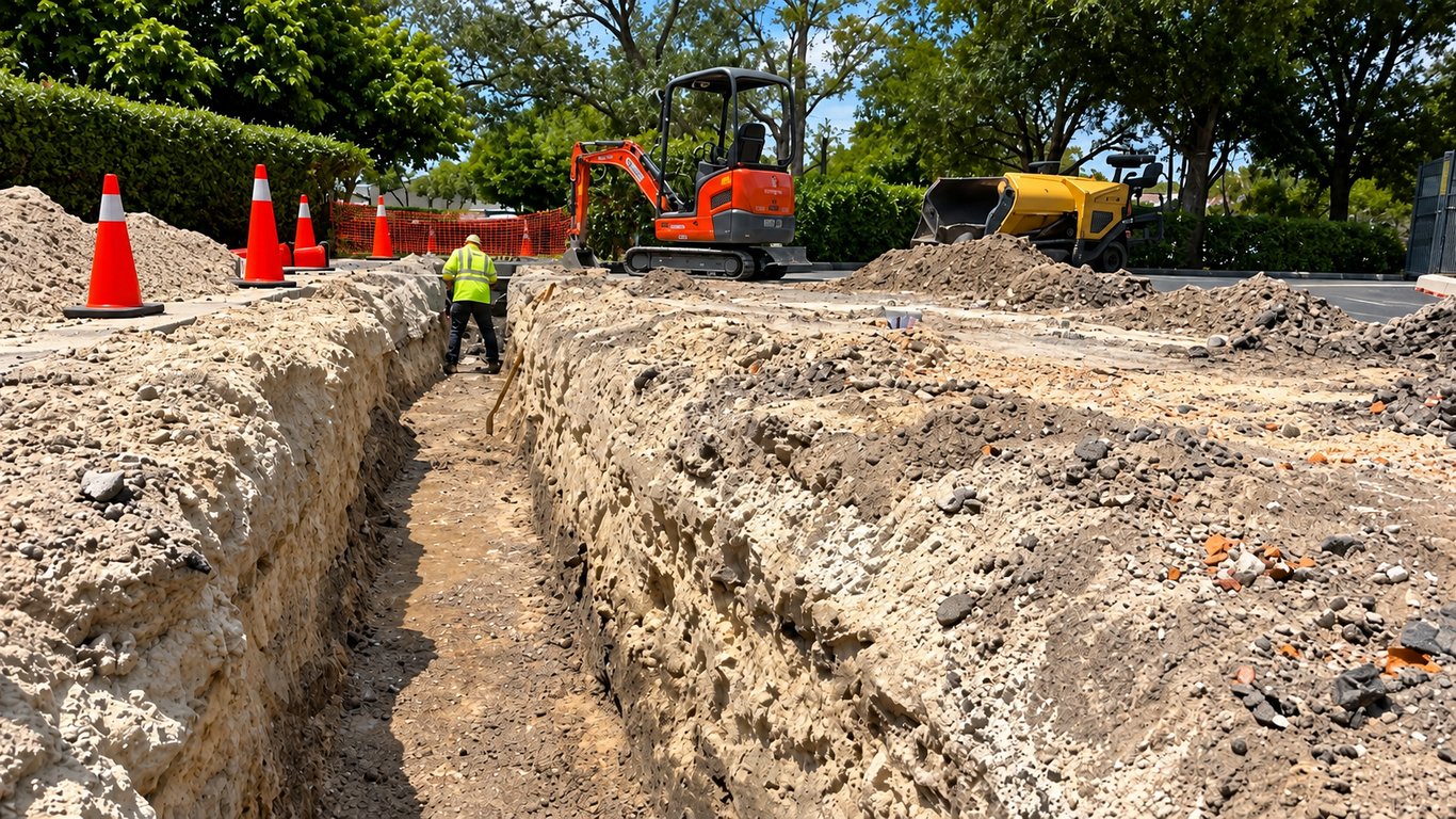 Drainage System Installation — included service item 4
